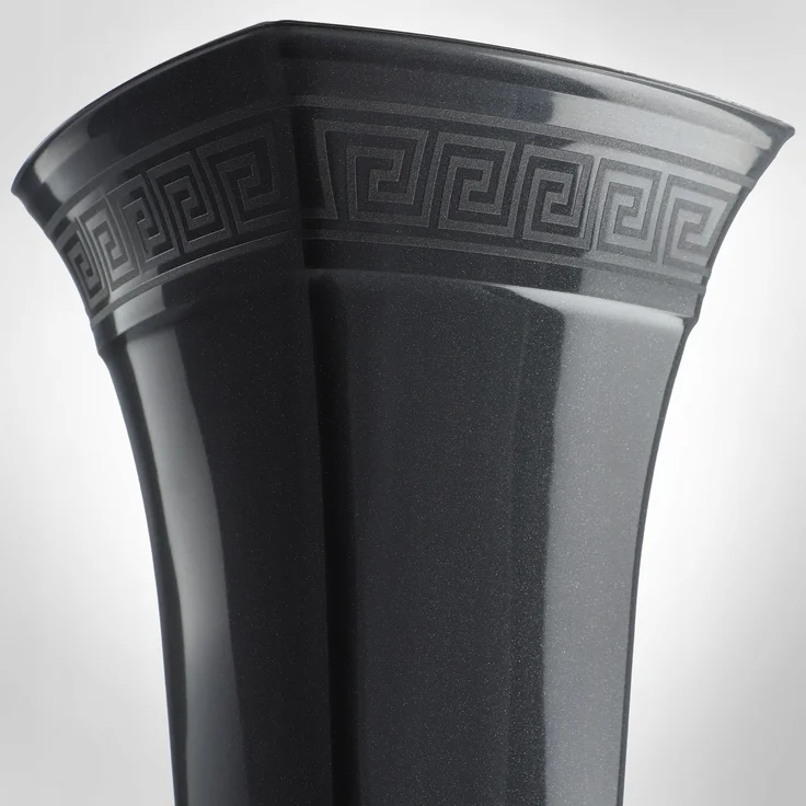 KADAX Vase für Friedhofsphiole, Grabstein, 39 cm, Graphit – Bild 6
