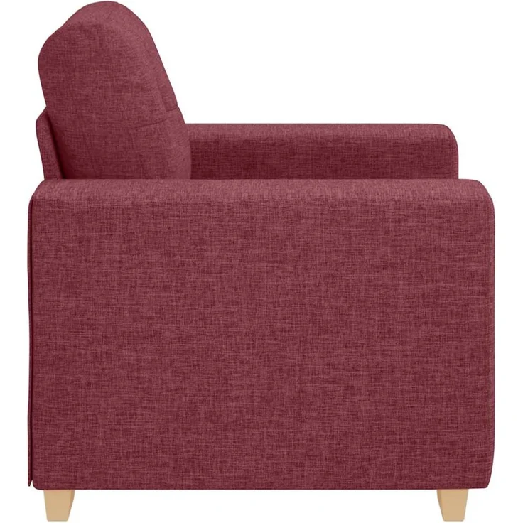 vidaXL Sofa-Sessel Weinrot 100x78x80 cm Stoff 4105061 – Bild 5