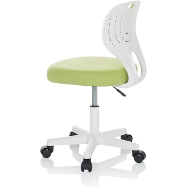 hjh OFFICE Kinder Schreibtischstuhl KIDDY TOP W Kinderbürostuhl Stoff Drehstuhl, mitwachsend, Grün, 736427 – Bild 10