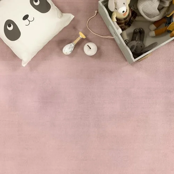 Paco Home Teppich Kinderzimmer Kinderteppich Baby Spielteppich Krabbeldecke Krabbelmatte Weich rutschfest Jungen Mädchen Deko, Grösse:200 cm Rund, Farbe:Pink – Bild 9