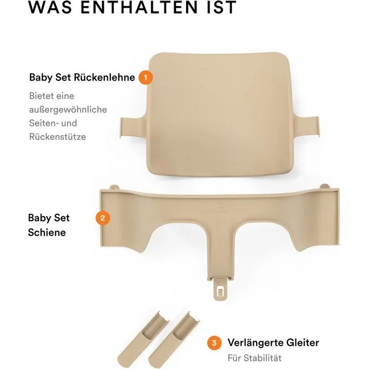 Stokke Tripp Trapp® Baby Set² Storm Grey, 15 x 25 x 40 cm – Bild 3