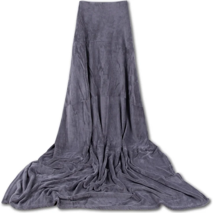 Kuscheldecke supersofte Tagesdecke vielseitig verwendbare Microfaser-Decke, flauschig und anschmiegsam in vielen verschiedenen modischen Farben erhältlich (anthrazit - dunkelgrau / 130x170 cm) – Bild 2