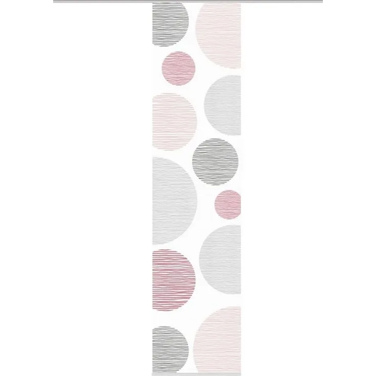 Home Wohnideen Flächenvorhang Borden rose, 60 x 260 cm
