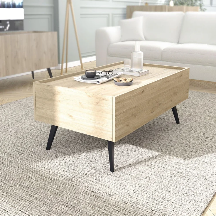 Skye Decor 'Shp-701-Ff-1' Couchtisch, Eiche, 102 x 44 x 61 cm – Bild 1