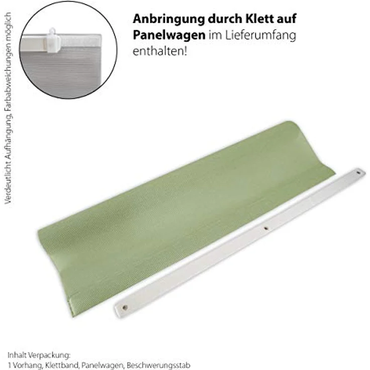 HOMING Schiebegardine Manhattan (1 St), Paneelwagen, transparent, modern, Wohnzimmer, Schlafzimmer – Bild 4