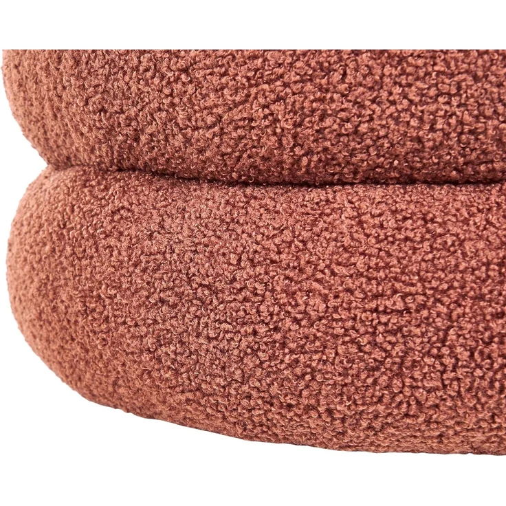 Pouf SUMPTER Bouclé Goldbraun – Bild 7