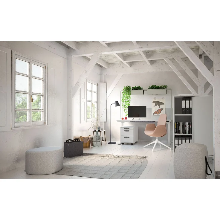 ASSMANN Hocker Messina Grau 40x40x51cm Textil – Bild 5