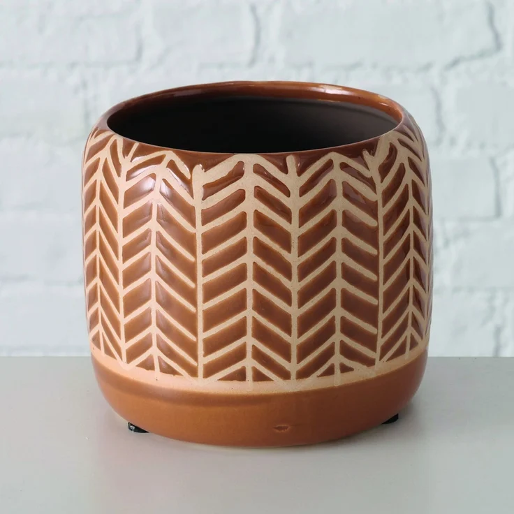 Übertopf LITA DH 14x12 cm braun Blumentopf Blumenkübel Pflanzenkübel – Bild 6