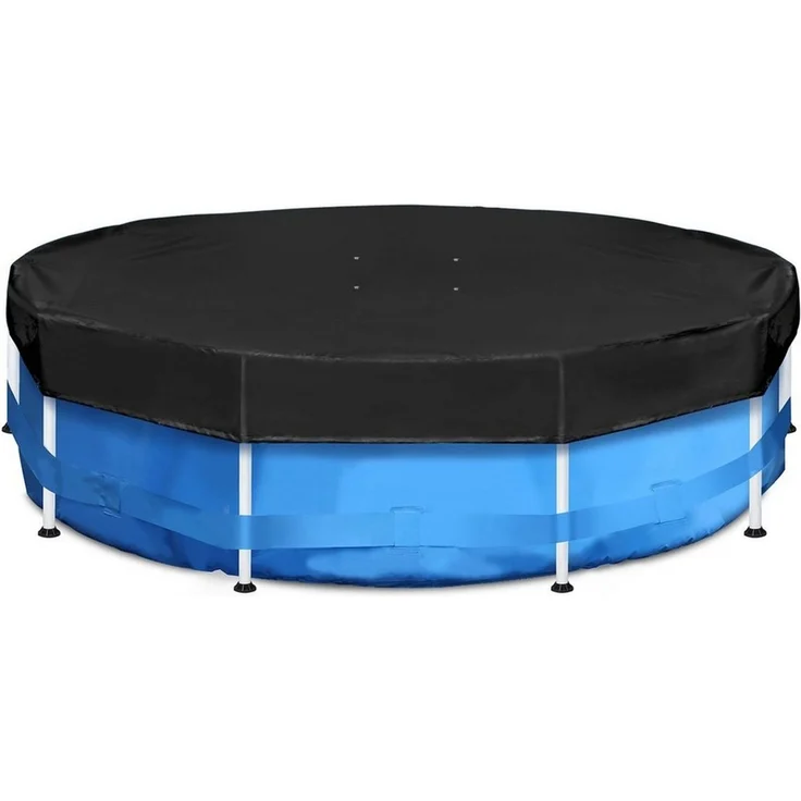 Sekey Pool-Abdeckplane Poolabdeckung Rund Swimmingpool Abdeckplane Sommer & Winter Schwimmbad, Wind- & Staubdicht, keine zusätzlichen Befestigungen nötig – Bild 5