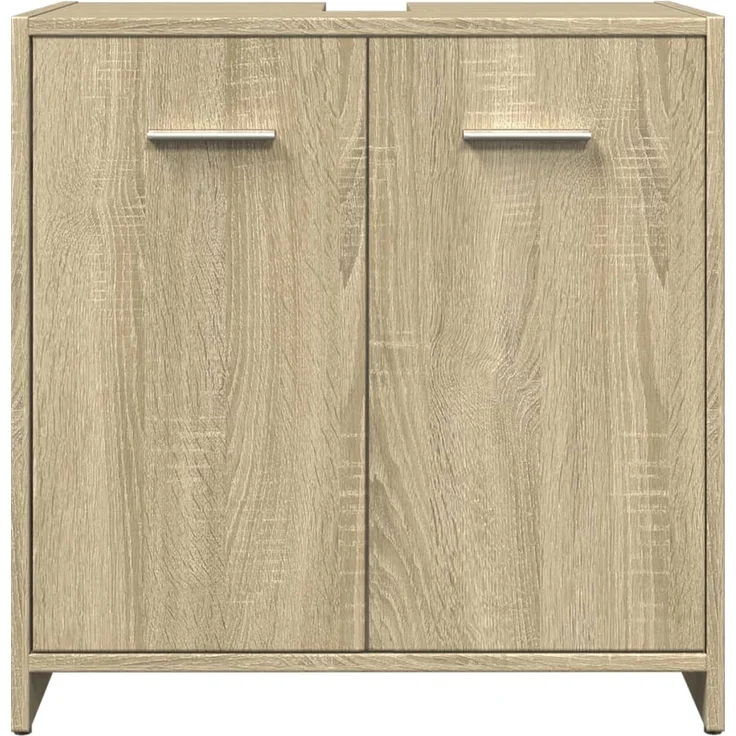 vidaXL 4-tlg. Badmöbel-Set Sonoma-Eiche Holzwerkstoff 3324968 – Bild 9