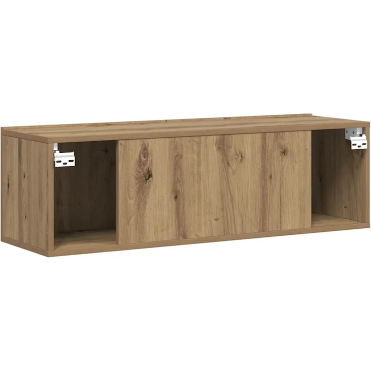 TV-Wandschrank, TV-Hängeboard Fernsehschrank Artisan-Eiche 80 x 30 x 30 cm Holzwerkstoff – Bild 7