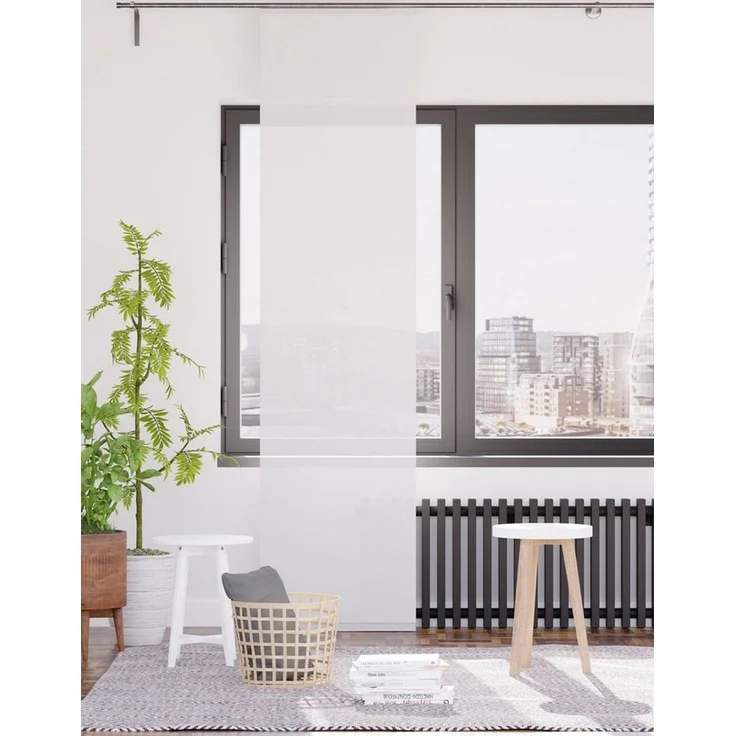 HOMING Schiebegardine Manhattan (1 St), Klettband, transparent, modern, Wohnzimmer, Schlafzimmer – Bild 2