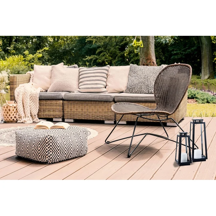 Marrakesch Orient & Mediterran Interior Kerzenlaterne 2er Set Skandinavisches Design Balkon Windlicht Gartenlaterne Eirik (2 St), 2er Set – Bild 8