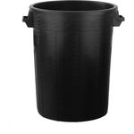 BigDean Universaltonne 100 Liter ohne Deckel Allzweck Tonne Schwarz mit 2 Tragegriffen