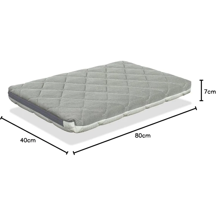 DORMISSIMO Babymatratze 80X40 Mini Baby AIR Höhe 7 cm Babymatratze - Abnehmbarer, waschbar, anpassungsfähig und atmungsaktiv – Bild 2