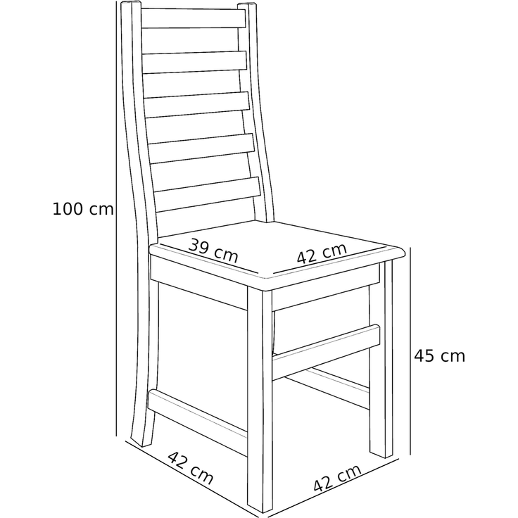 Essecke mit Tisch und 2 Stühle Kiefer natur Massivholz 90.70-50 B -Set 21 – Bild 12
