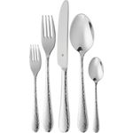 WMF Besteck-Set Sitello (60-tlg), 12 Personen, Cromargan® Edelstahl Rostfrei 18/10, geschmiedete Messer, farbecht, Wellenschliff, spülmaschinenfest