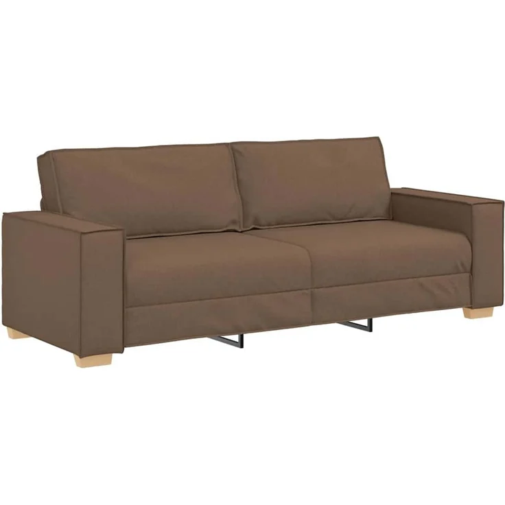 vidaXL 3-Sitzer-Sofa Braun 180 cm Stoff 4104994 – Bild 1