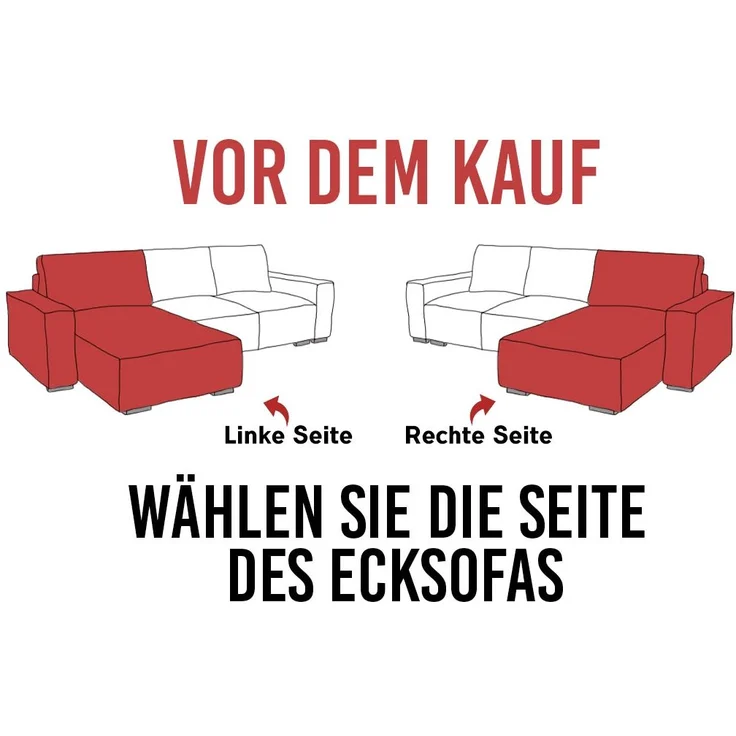 Mks Möbel 'Peter L-form' Ecksofa mit Bettfunktion, Bettkasten & einstellbaren Kopfstützen, Dunkelgrau, Cord, mit Topper, rechts – Bild 9
