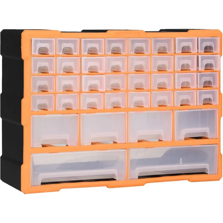 vidaXL Multi-Schubladen-Organizer mit 38 Schubladen 52x16x37,5 cm 147577 – Bild 1