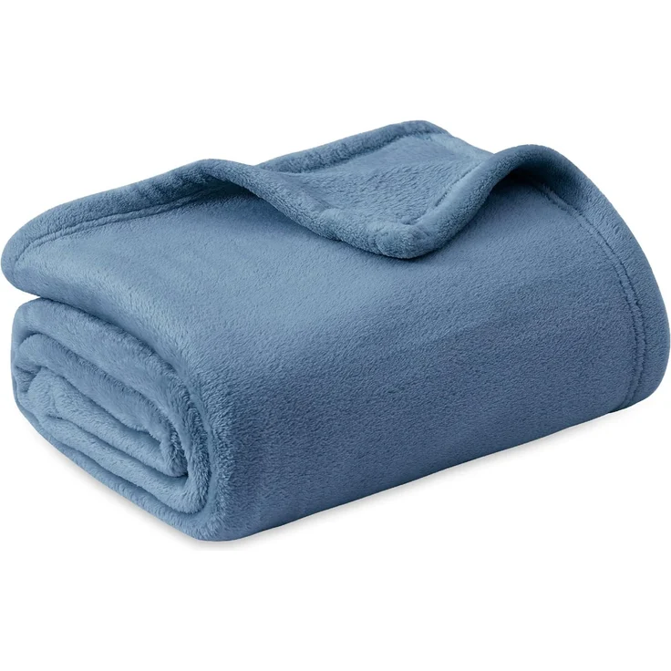 BEDSURE Kuscheldecke Flauschig Decke Fleecedecke - Wohndecke Warm Winter Weich, Sofadecke Kleine, Decke Couch Blanket, Kuscheldecke Kinder, Wohn- & Kuscheldecken 130x150 cm, Sofa überwurfdecke Hellblau – Bild 1