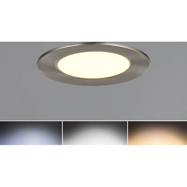 LED Einbaustrahler VIRUNGA 230V dimmbar, 3 Lichtfarben für Badezimmer, Ø 11cm – Bild 1