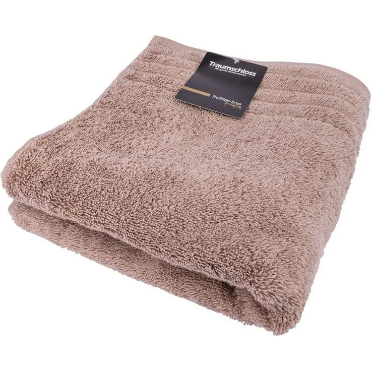 Traumschloss Gästehandtuch Premium-Line, Frottier (1-St), 100% amerikanische Supima Baumwolle mit 600g/m², Taupe – Bild 1