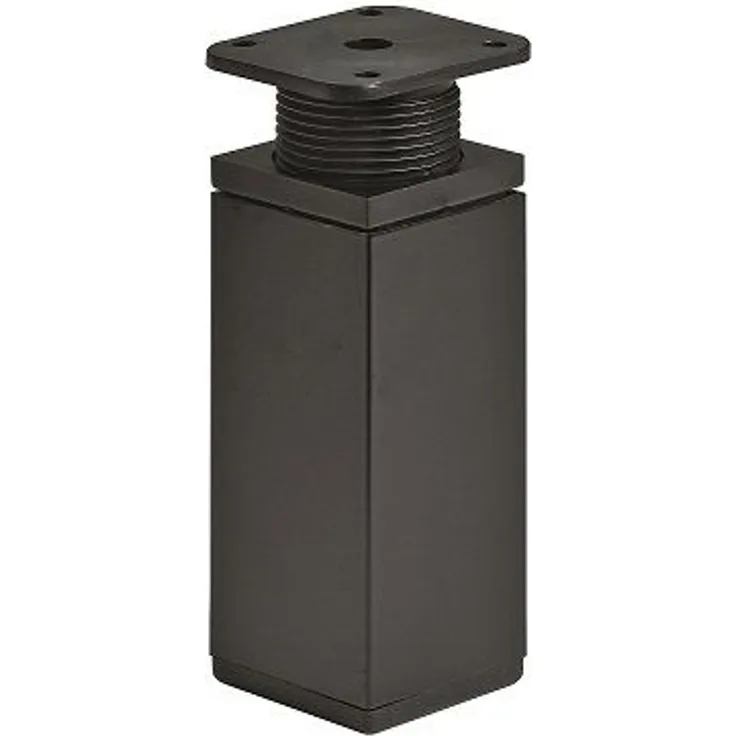 Hettich Möbelfuß 4,0 x 10 - 11,5 cm Stahl schwarz - 1 Stück