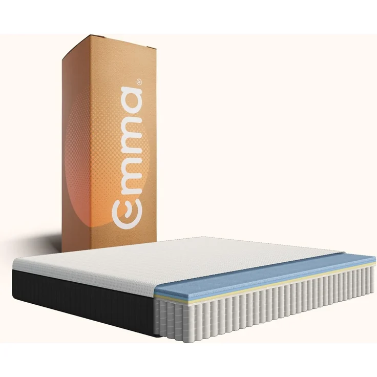 Emma Original Pro Matratze 140x200 cm – 27 cm Hybridmatratze mit 7-Zonen-Taschenfederkern, ThermoSync® Kühltechnologie & Waschbarer Matratzenbezug – atmungsaktive Komfortmatratze