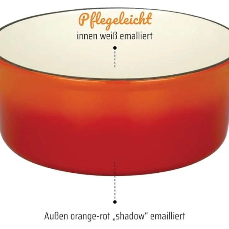 GSW Kochtopf Orange Shadow, Gusseisen (1-tlg), Induktion – Bild 4