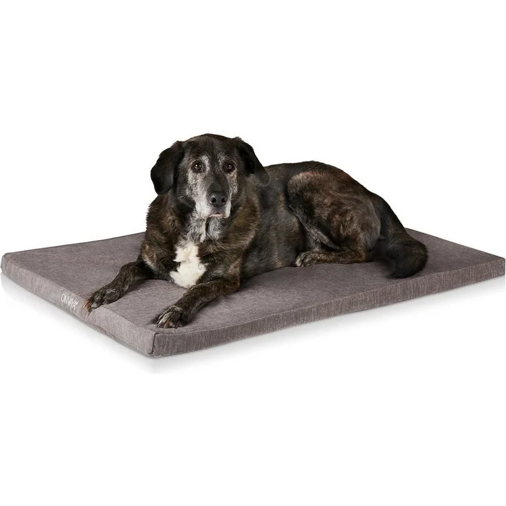 ONVAYA® Hundebett | Größe S | 62 x 44 x 5 cm | 95 Grad waschbar | orthopädisch | grau | wasserdicht | Hundekissen | Liegekissen | Schlafplatz | Tierbett | Ruheplatz | Hundematte | Hundematratze – Bild 1