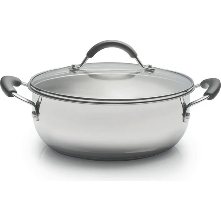 Coolinato Bratpfanne Coolinato Grossraumpfanne 24cm / 3,8l aus Edelstahl – unbeschichtet, (1-tlg) – Bild 5