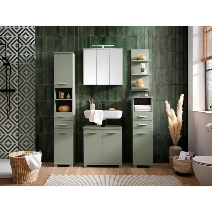Schildmeyer Midischrank Mono, in zwei Breiten verfügbar, mit Schubkästen und Ablagefach Made in Germany – Bild 4