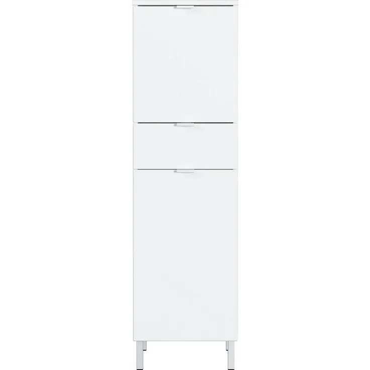 Germania Schrank 8532-84 GW-MAURESA, in weiß, Fronten in Hochglanz, zwei Schubkästen, 34 x 120 x 34 cm (BxHxT)