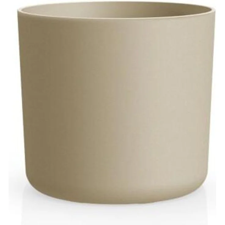 Pflanzgefäß LORA Ø14 cm rund aus Kunststoff moderner Blumentopf für Wohnraum Balkon Terrasse und Garten dekorativ und vielseitig – Bild 2