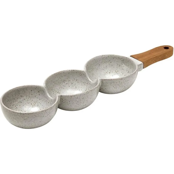 Ladelle Servierschale ARTISAN Servier-Stick 3tlg, Porzellan, (Servierbestecke), Artisan 3 Part Serve Stick 38.2x9x4.8cm