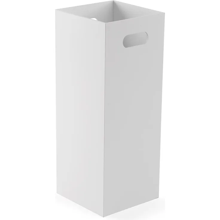 Versa Basic White Schirmständer, Minimalistischer Stil, 53 x 21 x 21 cm, MDF-Holz, Weiß