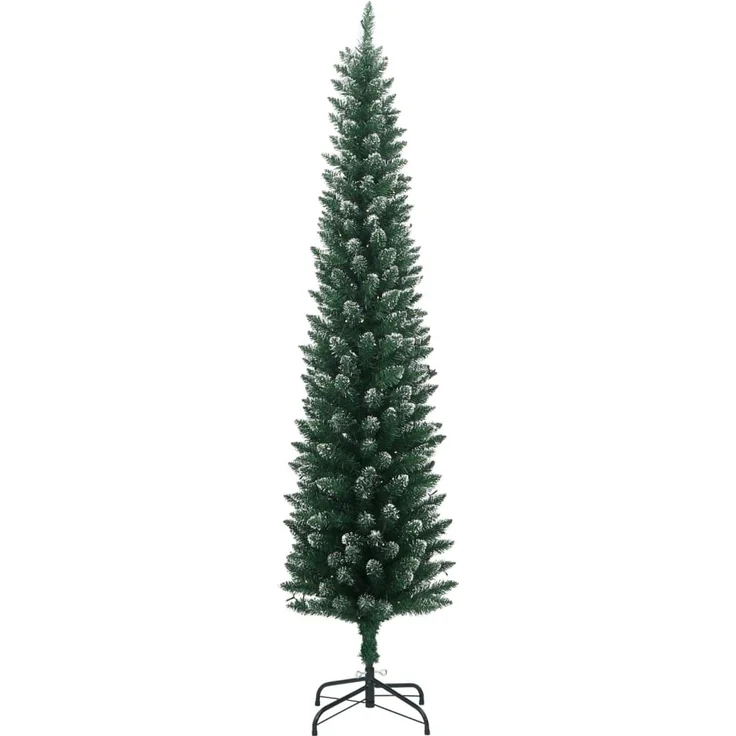 vidaXL Künstlicher Weihnachtsbaum Schlank 300 LEDs 210 cm 3315761 – Bild 2