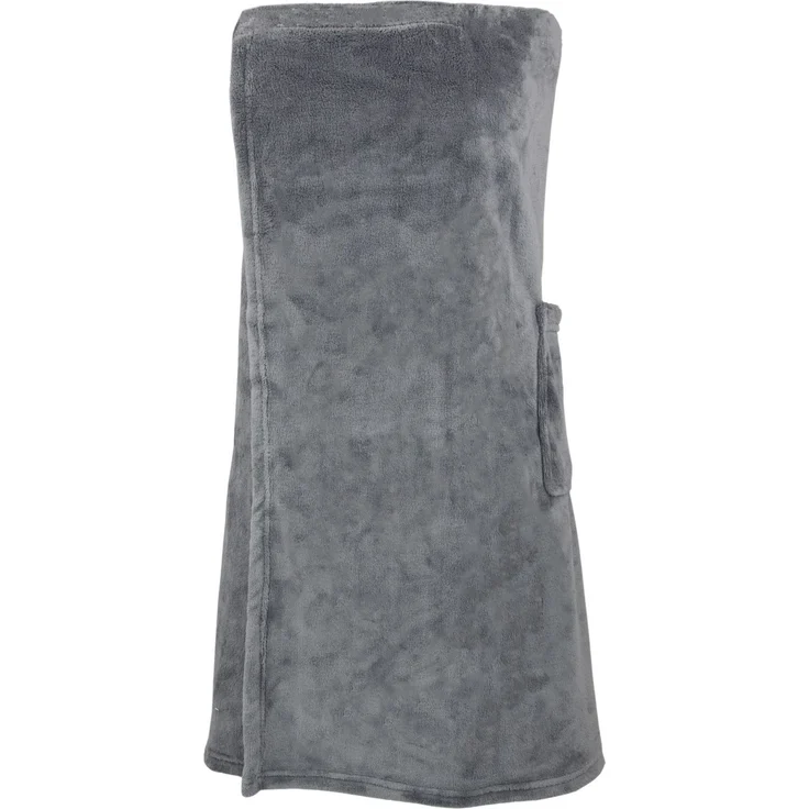 ZOLLNER Saunakilt für Damen aus Mikrofaser, S/M, grau – Bild 2