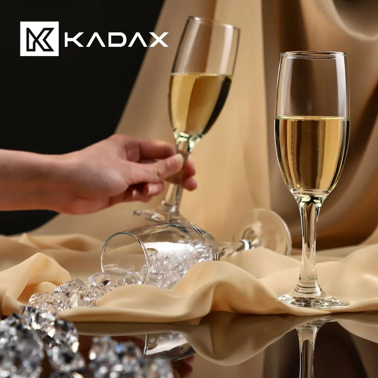 KADAX Champagnergläser Prosecco 190 ml 6-teiliges Gläserset – Bild 3