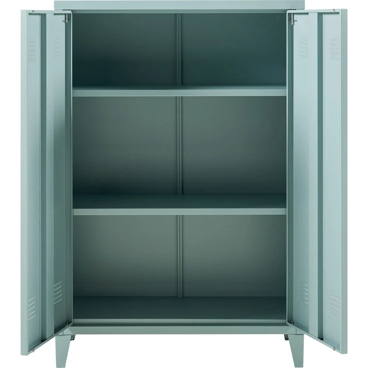 Metallschrank Oripää 110x75x33 cm Graublau [en. casa] – Bild 3