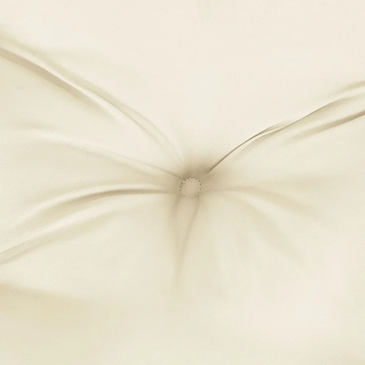 vidaXL Palettenkissen Creme 50 x 40 x 12 cm Stoff – Bild 7