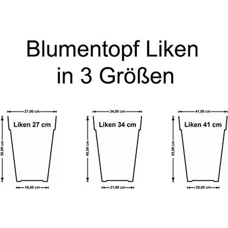 Pflanzkübel LIKEN Ø 41 cm anthrazit – Bild 4