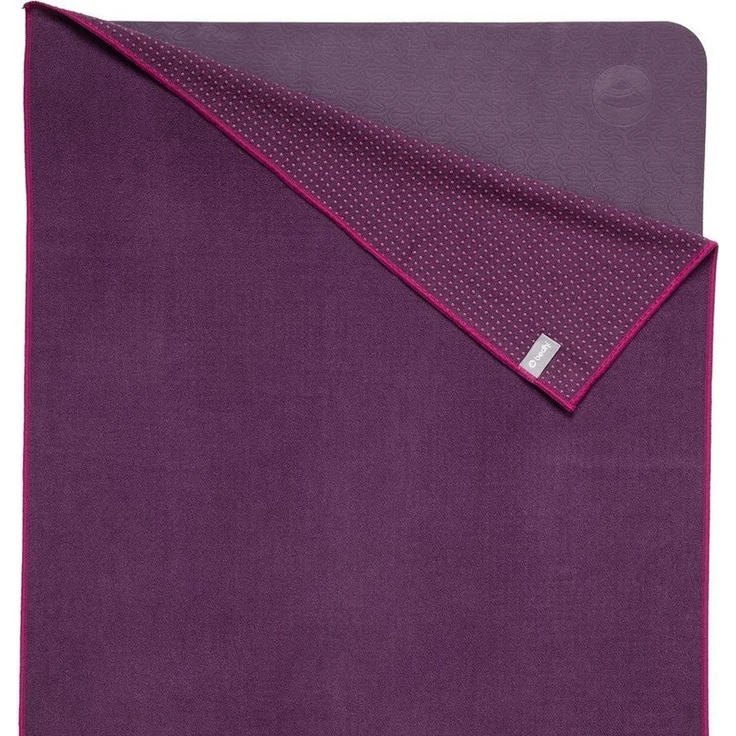 bodhi Sporthandtuch Yogatuch GRIP ² - Zweifarbig aubergine/lila (neu) – Bild 1