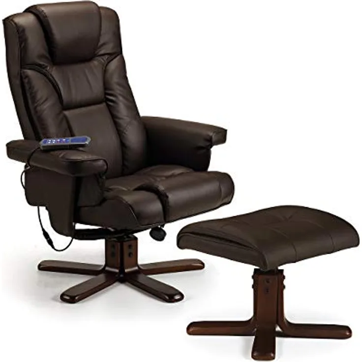 Julian Bowen Malmo Massageliege und Hocker, Braun