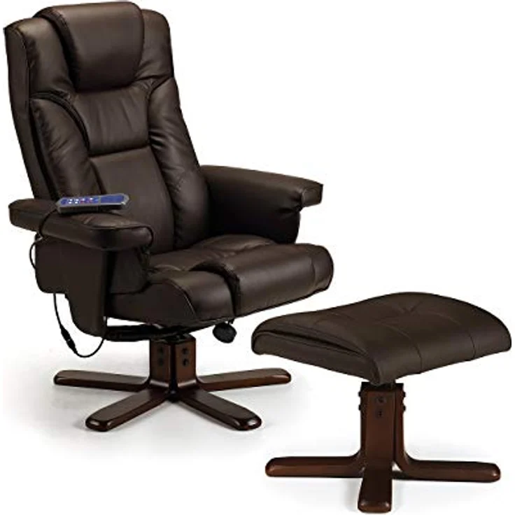 Julian Bowen Malmo Massageliege und Hocker, Braun – Bild 1