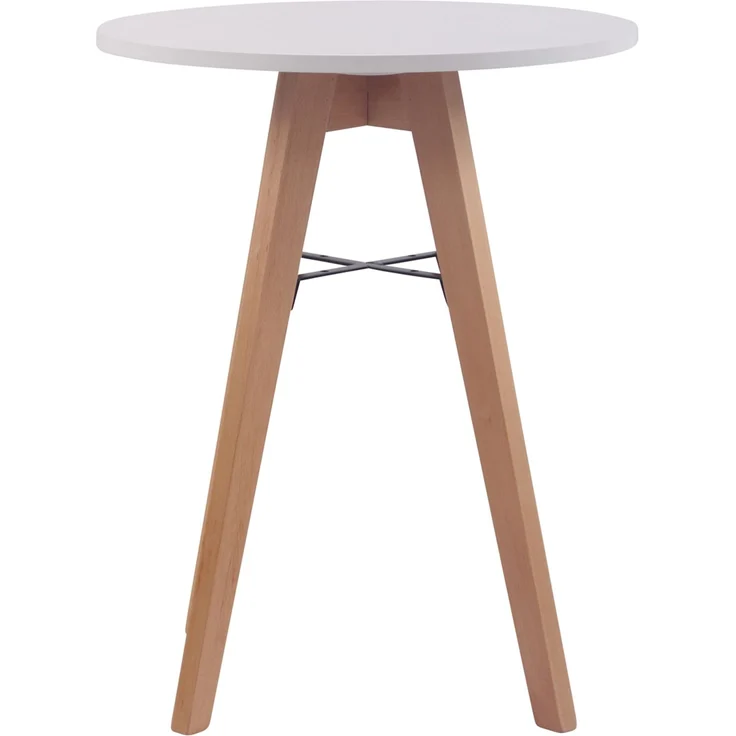 Esstisch ELIAS rund - 60x60x75cm, Holz, Weiß | Küchentisch Esszimmertisch Wohnzimmertisch – Bild 2