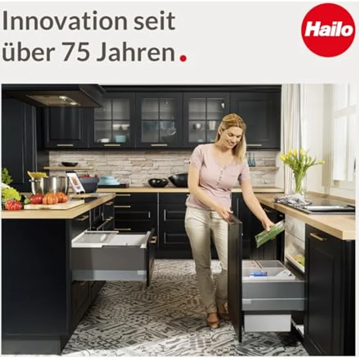 HAILO Abfallsorter 20 Liter SOLO 20 ab 30 cm Schrankbreite – Bild 8
