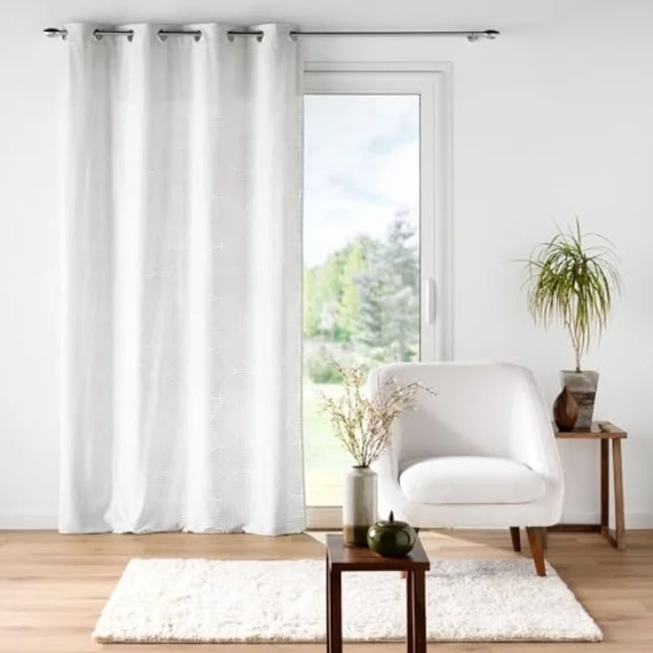 U10 Gardine mit Öesen EVA, Weiß, 135x260 cm – Bild 4