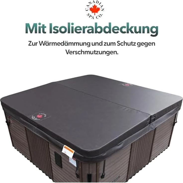 Canadian Spa Company Winnipeg UV 6-Personen Whirlpool mit 35 Massagedüsen, LED-Innenbeleuchtung, Wasserfall und Bluetooth Audio System – Bild 5